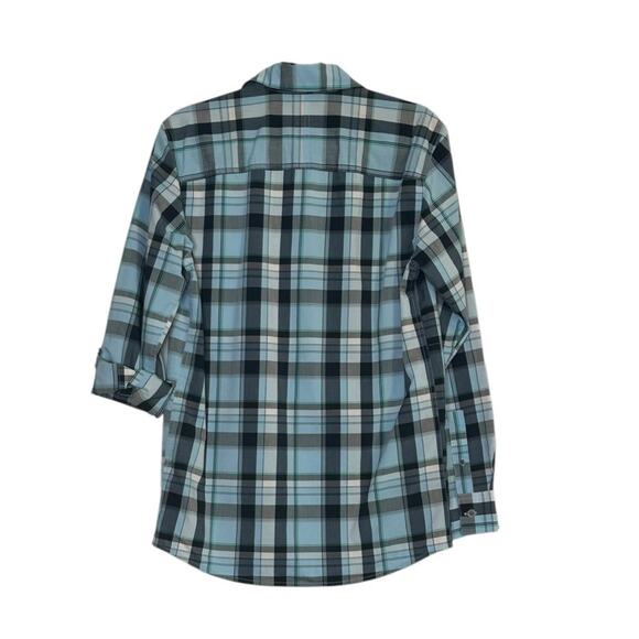 Wrangler Blue Plaid  ATG All Terrain Gear Utility Regular Fit Shirt size S - Picture 6 of 8